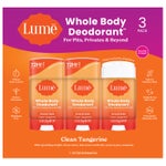 Lume Whole Body Deodorant, 2.6 oz, 3-pack
