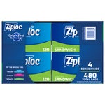 Ziploc Seal Top Bag, Sandwich, 480-count
