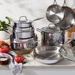 Henckels Tri-Ply Clad Stainless Steel 12-piece Cookware Set