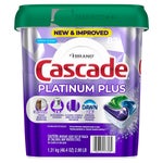 Cascade Platinum Plus Dishwasher Detergent ActionPacs, Fresh, 82-count