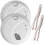 First Alert BRK Precision Detection Wired Talking Smoke/CO Alarm, 2-pack