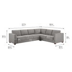 Thomasville Caler Convertible Sleeper Sectional with Storage