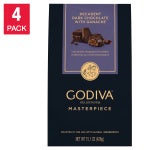 Godiva Masterpieces Dark Chocolate Ganache, 15.1 oz., 4-pack, 60.4 oz. Total