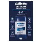 Gillette Ultimate Protection 6-in-1 Antiperspirant, 3.8 oz, 5-pack