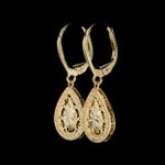 14kt Yellow Gold Pear Drop Earrings
