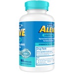 Aleve Naproxen Sodium 220 mg. Pain Reliever/Fever Reducer, 180 Liquid Gels